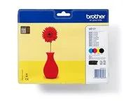 Černá, žlutá, azurová, purpurová - originální - blistr - inkoustová cartridge - pro Brother DCP-J132W, DCP-J552DW, DCP-J752DW