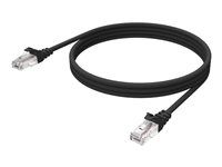 Síťový kabel - RJ-45 (M) do RJ-45 (M) - 1 m - UTP - CAT 6 - bootovaný, licna - černá