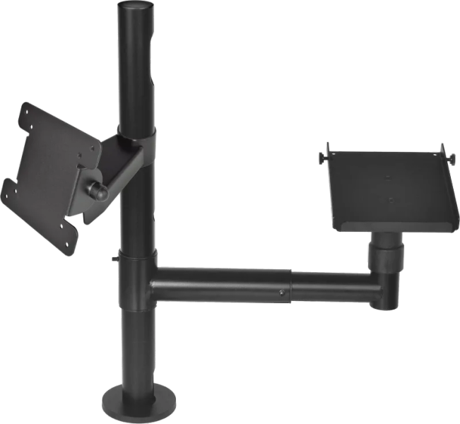 Virtuos Pole - Sestava - stojan 500 mm s prodluž. ramenem a držáky VESA a pokladní tiskárny