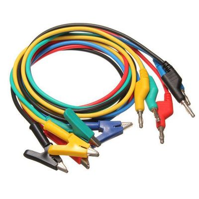 Šňůra měřicí s banánky a krokosvorkami - 1m HADEX N413A 5ks