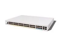 Cisco Catalyst 1300X-48NGU-4X - Prepínac - L3 - rízený - 4 x 10 Gigabit SFP28 + 8 x 1/2.5/5GBase-T (PoE++) + 40 x 10/100/1000 (PoE+) - Lze montovat do rozvadece - PoE++ (740 W)