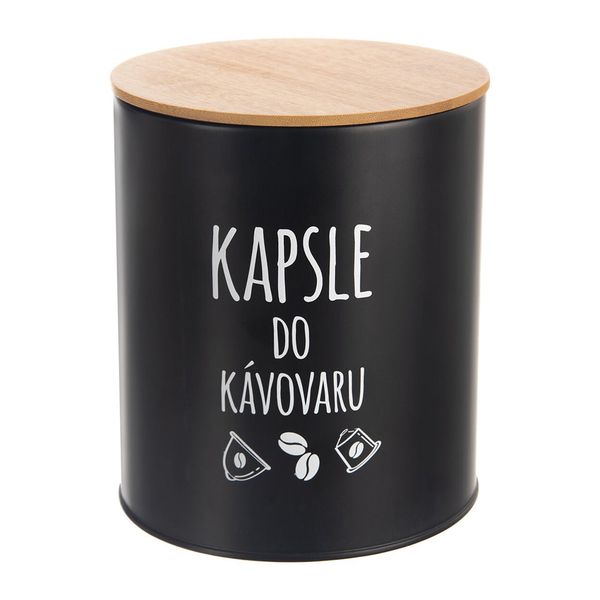 Dóza ORION Black Kapsule do kávovaru 16cm