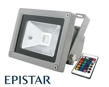 TIPA LED reflektor vonkajší 10W RGB EPISTAR, MCOB, AC 230V, šedý