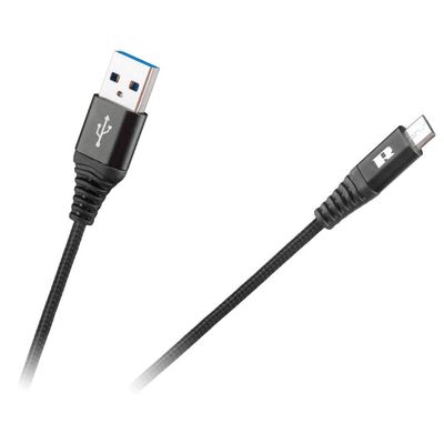 Kabel REBEL RB-6000-200-B USB/Micro USB 2m Black