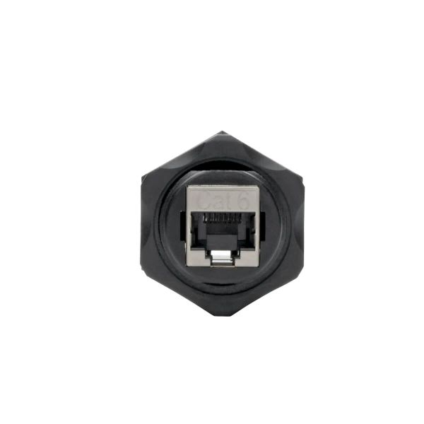 Spojka, připojení Ethernet zařízení v průmyslu, IP68, montáž do panelu, Cat5/Cat6 Samice/Samice