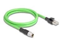 M12 Cable X-coded 8 pin male to RJ45 mal