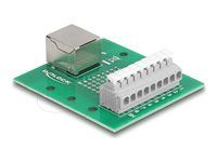 RJ45 female to Terminal Block with push-