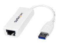 10/100/1000 NIC - USB to RJ45 LAN Adapter for PC Laptop or MacBook (USB31000SW) - Síťový adaptér - USB 3.0 - Gigabit Ethernet - bílá