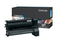 Vysoká výtěžnost - azurová - originální - kazeta s barvivem LCCP - pro Lexmark C780dn, C780dtn, C780n, C782dn, C782dtn, C782n, X782e