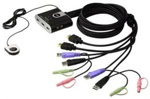 ATEN 2port HDMI KVM USB 2.0 mini, 1.2m, DO