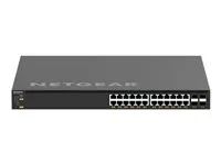 Přepínač - L3 - řízený - 24 x 100/1000/2.5G/5G/10GBase-T (PoE+) + 4 x 1/10/25 Gigabit SFP28 - proudění vzduchu zpředu dozadu - Lze montovat do rozvaděče - PoE+ (576 W)
