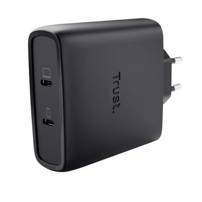 Trust maxo 100W 2P usb-c gan charger blk