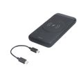 DELTACO PB-Q1003, Qi Powerbank 10000mAh, černá