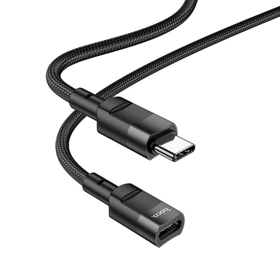 HOCO U107 Prodlužovací kabel USB-C/USB-C 1,2 m černý