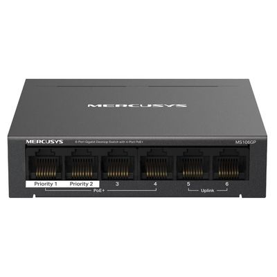 MERCUSYS MS106GP, 6portový 1000 Mbps stolní přepínač