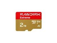 Paměťová karta flash (adaptér microSDHC - SD zahrnuto) - 2 TB - A2 / Video Class V30 / UHS-I U3 - microSDXC UHS-I