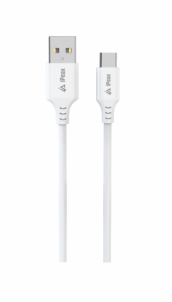 Kabel iPEAX 90010117 USB/USB-C 1,5 m bílý
