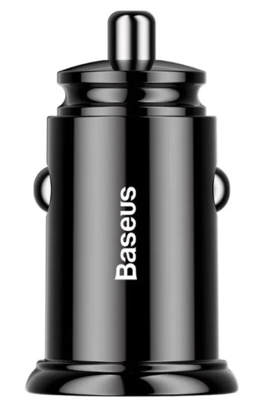 Baseus rychlonabíječka do auta 2xUSB QC3.0 30W černá