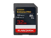 SanDisk Extreme PRO - Paměťová karta flash - 32 GB - Video Class V30 / UHS-I - SDHC UHS-I