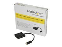 USB-C Male to DP Female (CDP2DPUCP) - Adaptér DisplayPort - USB-C (M) do DisplayPort, USB-C (pouze napájení) (F) - Displayport 1.2/Thunderbolt 3 - USB Power Delivery (60W), podpora 4K60Hz (4096 x 2160) - černá