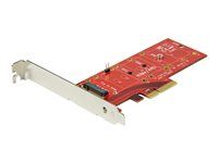 x4 PCIe 3.0 NVMe / AHCI / NGFF / M-Key - Low Profile and Full Profile - SSD PCIe M.2 Adapter (PEX4M2E1) - Adaptér rozhraní - M.2 - Expansion Slot to M.2 - M.2 Card - PCIe x4 - červená - pro P/N: BNDTB10GI, BNDTB210GSFP, BNDTB310GNDP, BNDTB410GSFP, BNDTB4M2E1, BNDTBUSB3142