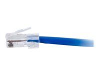 Patch kabel - RJ-45 (M) do RJ-45 (M) - 30 cm - UTP - CAT 5e - lisovaný, provedení bez hrbolků, licna - modrá
