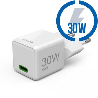 HAMA Super-mini, Rychlonabíječka, USB-C PD/QC 30W