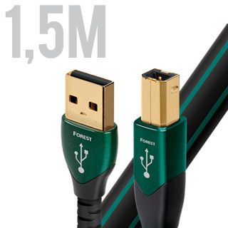 AUDIOQUEST Forest, Kabel 1.5m, USB A - USB B