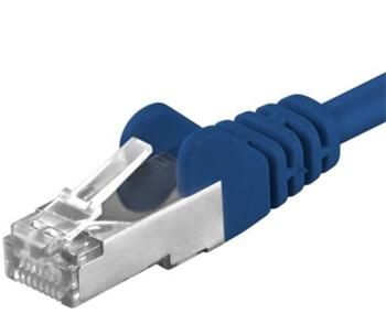Premiumcord Patch kabel CAT6a S-FTP, RJ45-RJ45, AWG 26/7 7m, modrá