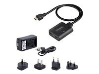 20in (50cm) Built-in HDMI Cable, Powered via USB or Included Power Supply (HDMI-SPLITTER-4K60UP) - Rozdělovač video / audio - desktop