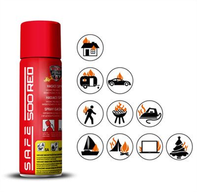 Hasicí sprej SAFE 500 RED 500ml pěna
