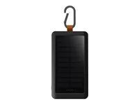 Solární powerbanka - svítilna - 10000 mAh - 37 Wh - 15 Watt - Fast Charge - 2 výstupní konektory (USB typ A, 24 pin USB-C)