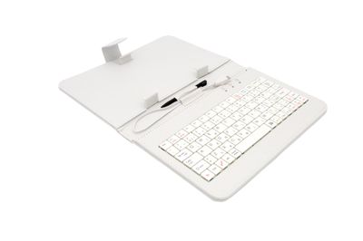 AIREN AiTab Leather Case 1 with USB Keyboard 7" WHITE (CZ/SK/DE/UK/US.. layout)