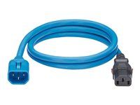 Locking Power Cord C14 to C13 2.4m Blue