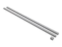 Delock - Kabelovod - self-adhesive with sliding cover, 24 x 14 mm incl. connector - montáž na základní desku, montáž na strop, montáž na stul, montáž na nábytek, montáž na stenu - šedá - 1 m (balení 2)