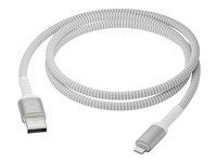 Kabel Lightning - USB s piny (male) do Lightning s piny (male) - 1.2 m - pletený, 100 % recyklovaný plast