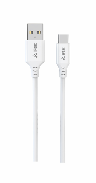 Kabel iPEAX 90010113 USB/USB-C 1m Bílý