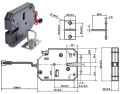 Elektrický zámek XG-07C 12VDC 1,8A černý s ovládacím kontaktem