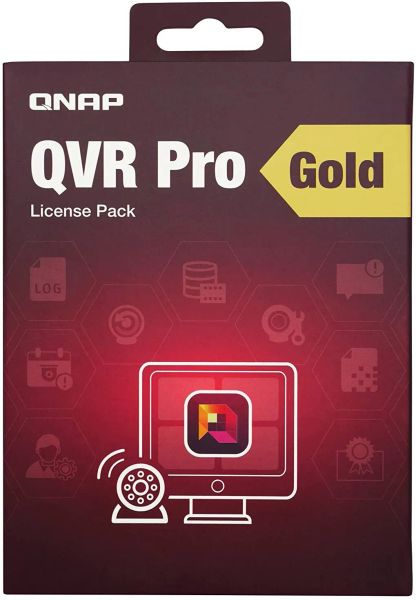 QNAP LIC-SW-QVRPRO-GOLD-EI - QNAP QVR Pro License - 8 dalších kamer a neomezené přehrávání