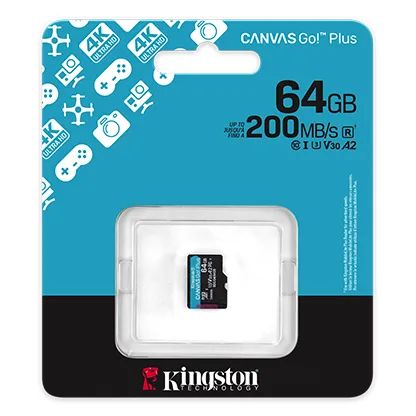 KINGSTON Micro SDXC CANVAS GO! Plus Gen4 64GB