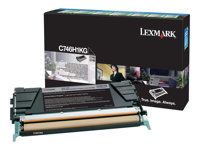 Vysoká výtěžnost - černá - originální - kazeta s barvivem LCCP, LRP - pro Lexmark C746dn, C746dtn, C746n, C748de, C748dte, C748e