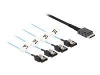 Cable OCuLink SFF-8611 > 4 x SATA 7 pin
