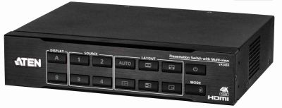 ATEN True 4K HDMI Presentation Switch s Multi View