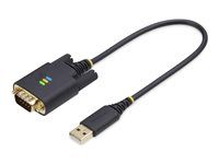 USB / sériový kabel - USB (M) do DB-9 (M) šroubovací - 30.5 cm - lisovaný, drsný
