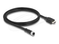 M12 Cable A-coded 17 pin female to HDMI