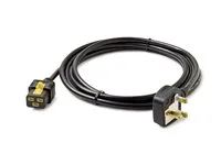 Elektrický kabel - IEC 60320 C19 do BS 1363A (M) - AC 240 V - 13 A - 3 m - opatřený západkou - černá - pro P/N: SMT2200I-AR, SMT2200R2I-AR, SMT3000I-AR, SMT3000R2I-AR, SMX3000HVTUS, SRT10RMXLIX806