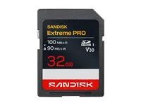 SanDisk Extreme PRO - Paměťová karta flash - 32 GB - Video Class V30 / UHS-I - SDHC UHS-I