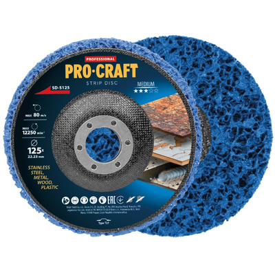 Brusný kotouč Clean & Strip 125mm PROCRAFT SD-S125