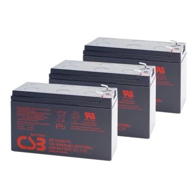 CSB HR 1234W F2, 12V, 34W, Sada baterií, 3ks