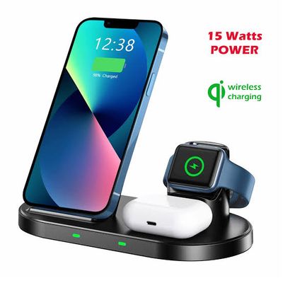 SWISSTEN WIRELESS NABÍJAČKA 3v1 STAND ČIERNA